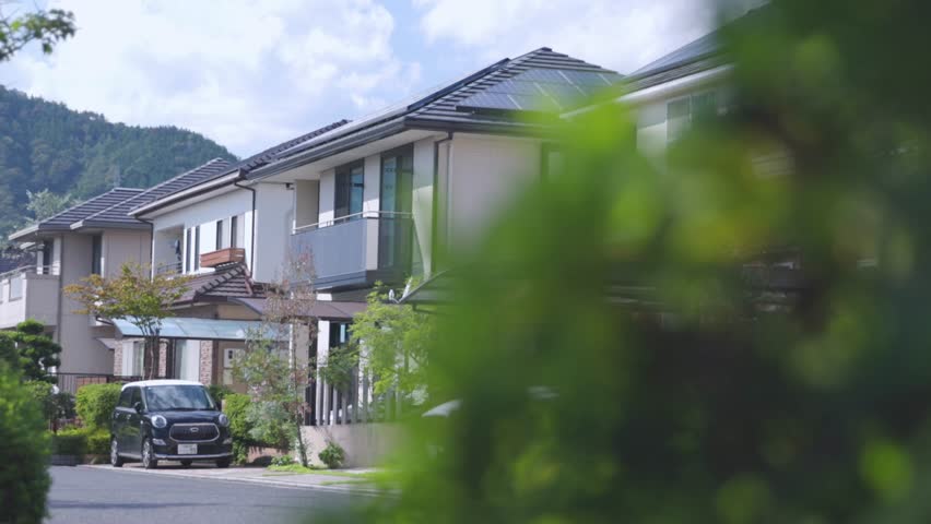 A quiet and beautiful Japanese residential area
