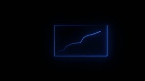 Neon business graph growth arrow icon Glow effect. Glowing lines Shining neon streaks. - Powered by Shutterstock - Get 15% off with code: PIKWIZARD15