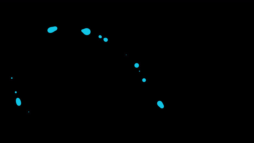 transition 2D liquid wave splash effect shine liquid effect for cartoon animation