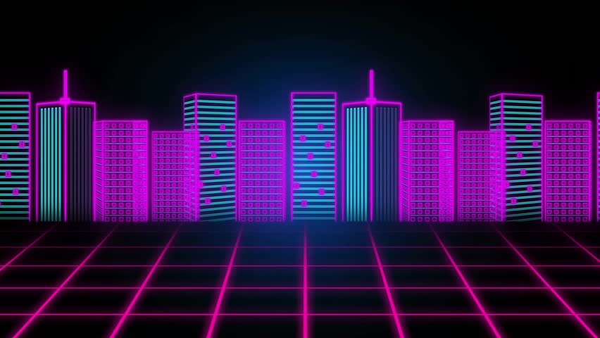 digital helix materializing on magenta grid, undulating across neon skyline representing data flow. Futuristic, cyberpunk, sci-fi, vibrant, technology, abstraction, digital art - Powered by Shutterstock - Get 15% off with code: PIKWIZARD15