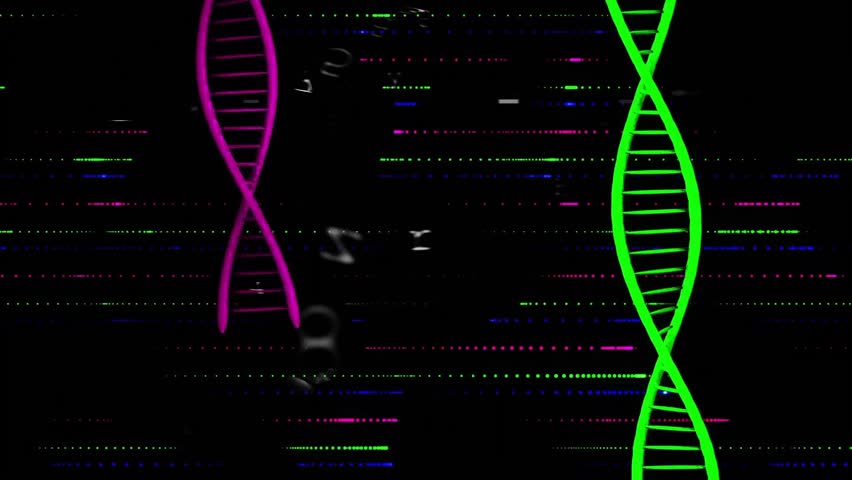 On start magenta green DNA helices drifting letters appearing on circuit lock filling securing data. Futuristic, technology, cybersecurity, digital, abstract, innovation, encryption - Powered by Shutterstock - Get 15% off with code: PIKWIZARD15