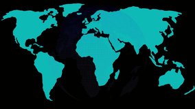 Online Fraud Alert Warning Message Attack on Screen. Wire Frame World map Radar Network Glitch Distortion. Login, Password and Progress Bar Futuristic UI Elements HUD. Motion graphics Hacking concept. - Powered by Shutterstock - Get 15% off with code: PIKWIZARD15