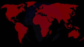 Online Fraud Alert Warning Message Attack on Screen. Wire Frame World map Radar Network Glitch Distortion. Login, Password and Progress Bar Futuristic UI Elements HUD. Motion graphics Hacking concept. - Powered by Shutterstock - Get 15% off with code: PIKWIZARD15