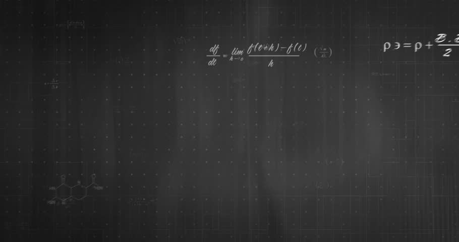 Blank chalkboard starting sketching bars and line graph drawing grids formulas labels updating data. Data visualization, educational, scientific, analytical, mathematical, technical, innovative