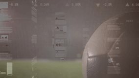 Sports tech penalty taker kicking ball, scoring goal past diving goalkeeper over data-chart overlay. Sports, competition, digital, athletics, stadium, training, performance - Powered by Shutterstock - Get 15% off with code: PIKWIZARD15