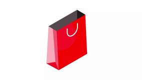 An amazing animated icon of valentine shopping, heart symbol with shopping bag - Powered by Shutterstock - Get 15% off with code: PIKWIZARD15
