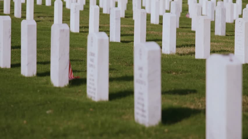American military cemetery with ceremonial tribute, symbolizing honor, sacrifice, patriotism, remembrance, and heritage, perfect for history, culture, education, and national memorial visuals.