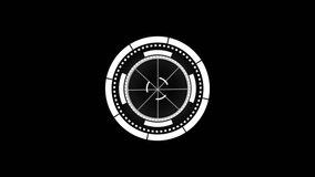 HUD Circle Target A futuristic digital interface with circular HUD design elements, resembling a high-tech scanner or targeting system on a black background.
 - Powered by Shutterstock - Get 15% off with code: PIKWIZARD15