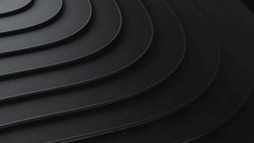 A striking abstract background featuring dark, textured, overlapping curved layers creating a modern, minimalist pattern. The subtle shadows and repeating arcs convey depth and sophistication - Powered by Shutterstock - Get 15% off with code: PIKWIZARD15