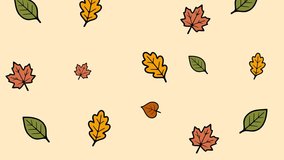 Autumn leaves seamless pattern with orange yellow green foliage design for seasonal background and decoration - Powered by Shutterstock - Get 15% off with code: PIKWIZARD15