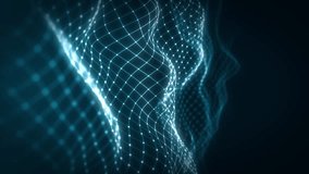 Abstract Network Mesh Waving Fx Background Loop - Powered by Shutterstock - Get 15% off with code: PIKWIZARD15