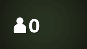 Count the number of people 4K Dynamic Number Growth Animation for Data and Infographics - Powered by Shutterstock - Get 15% off with code: PIKWIZARD15