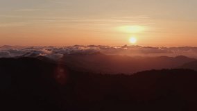 Sunrise view of clouds and sky from summit of Mt. Tsurugi in Shikoku, Japan - Powered by Shutterstock - Get 15% off with code: PIKWIZARD15