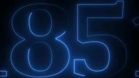 1851 neon line text. Abstract 1846 neon text animation , Glowing neon number text background 4k video animation . 1846 title metal text on black alpha channel background. - Powered by Shutterstock - Get 15% off with code: PIKWIZARD15