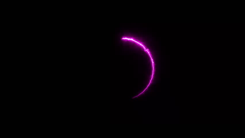 Vibrant magenta neon circle loading loop with subtle haze. Perfect for fashion promos, club visuals, and modern motion design.