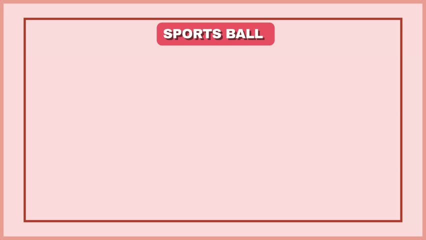 a soccer ball illustration with black and white polygons on a pink background with a red border design