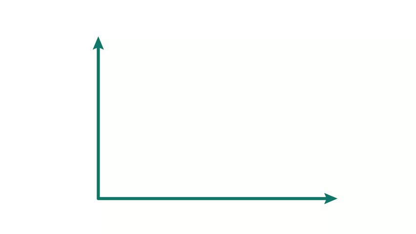 a blue arrow trends upward from a green graph with a gold coin with a dollar sign on a white background