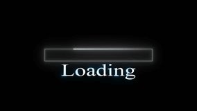 Animated loading bar on dark background for software interface, system boot process and digital application presentations.Modern progress bar animation on black screen showing smooth loading - Powered by Shutterstock - Get 15% off with code: PIKWIZARD15