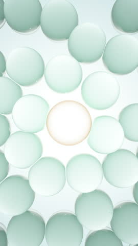 Skin cells healing and recovery process. Natural components reducing Inflammation and restoring balance. Anti inflammatory cosmetics neutralizing inflamed cell. Essence or cream for cellular repair