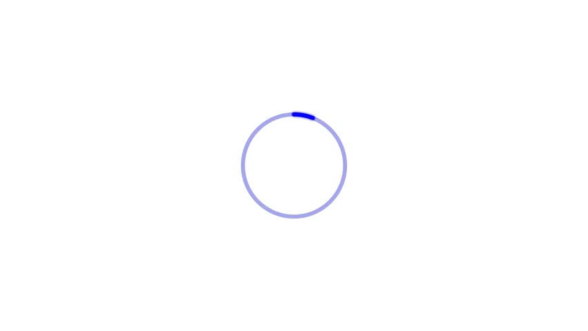 Circle Loading icon loop out animation with white background.