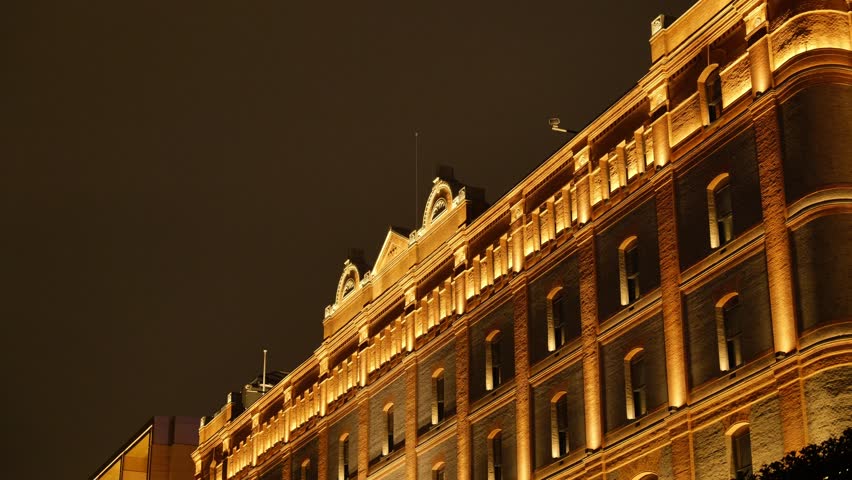 Shanghai Bund and Lujiazui illuminated at night