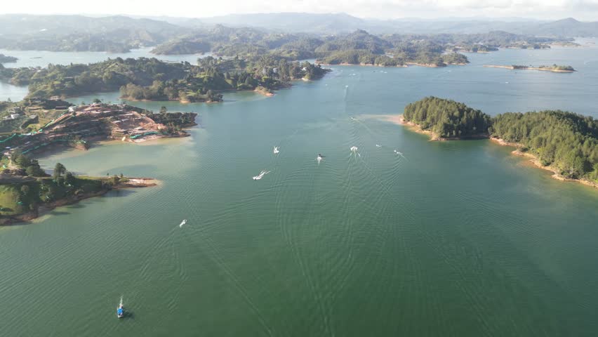 Guatape, Antioquia-Colombia, beautifull views at the lake