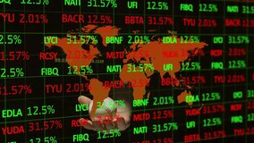 With codes scrolling, hand holding baseball while percentages shifting illustrating volatility. Finance, stockmarket, data, technology, investment, analytics, digital - Powered by Shutterstock - Get 15% off with code: PIKWIZARD15