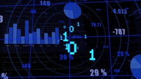 On update data UI animating bars, rotating pie, updating percentage, visualizing live data trends. Futuristic, analytics, visualization, digital, technology, industry, dashboard - Powered by Shutterstock - Get 15% off with code: PIKWIZARD15