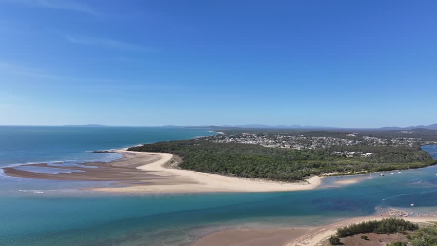 Spectacular aerial footage of Tannum Sands Queensland, Australia