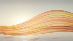 Sunrise reflection motivating dancer performing scarf tossing and ribbon weaving in marketing. Horizon, reflection, movement, elegance, tranquility, minimalism, sunrise - Powered by Shutterstock - Get 15% off with code: PIKWIZARD15