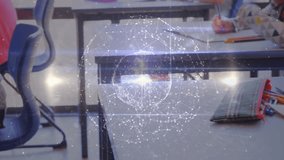 Digital network overlay materializing above desk while classmates writing and syncing for education. Technology, learning, innovation, collaboration, education, connectivity, youth - Powered by Shutterstock - Get 15% off with code: PIKWIZARD15