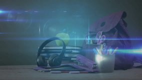 Glowing avatar icon fading in, user icons emerging and linking over desk showing network growth. Collaboration, connectivity, digital, teamwork, communication, innovation, modern - Powered by Shutterstock - Get 15% off with code: PIKWIZARD15