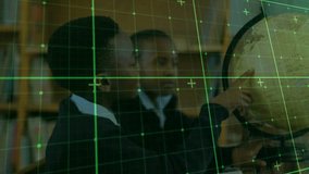 girl picking pencil touching globe, classmates spinning and pointing regions during geography study. Education, exploration, teamwork, learning, classroom, discovery, diversity - Powered by Shutterstock - Get 15% off with code: PIKWIZARD15