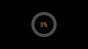 Glowing pie chart animated video with 60 percent element on black background . Statistics Business and finance theme Visual Data Representation for Finance, Sales, Diagram animated - Powered by Shutterstock - Get 15% off with code: PIKWIZARD15