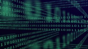 At start binary stream scrolling, overlays sliding, map emerging, gauges updating for analytics. Cybersecurity, data visualization, digital interface, network analysis, futuristic, abstract, - Powered by Shutterstock - Get 15% off with code: PIKWIZARD15