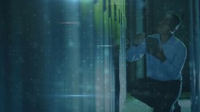 IT tech tapping tablet activating scan detecting malware and cyber attack for security inspection. Cybersecurity, digital, modern, alert, technology, data, network - Powered by Shutterstock - Get 15% off with code: PIKWIZARD15