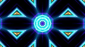 A dynamic blue starburst pattern with symmetrical, glowing geometric shapes, radiating light beams against a dark background for visual impact. - Powered by Shutterstock - Get 15% off with code: PIKWIZARD15