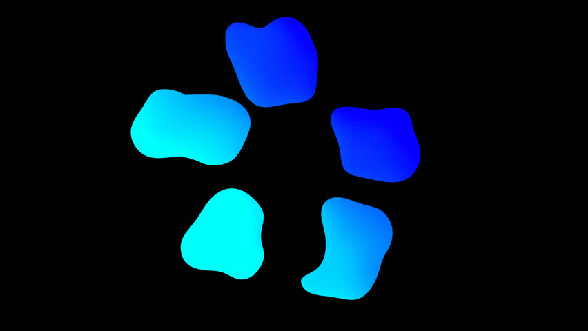 Abstract 4K animation with glowing fluid gradient shapes, dynamic organic waves, and smooth motion background. Perfect for presentations, promo, digital design and broadcast.