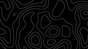abstract topographic lines in monochrome animation for minimalist terrain-style motion graphics background - Powered by Shutterstock - Get 15% off with code: PIKWIZARD15