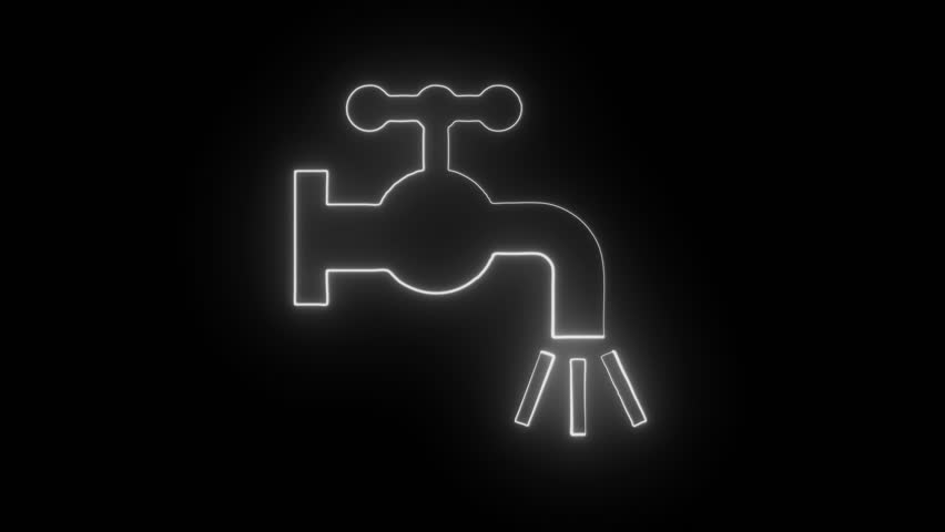 water tap icon vector design template in white background. faucet - water tap - bathroom icon vector design template.