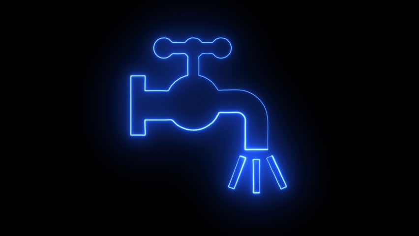 water tap icon vector design template in white background. faucet - water tap - bathroom icon vector design template.