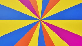 Bright rotating multicolored stripes on the wheel. Vibrant Radial Pattern with Bright Color. - Powered by Shutterstock - Get 15% off with code: PIKWIZARD15