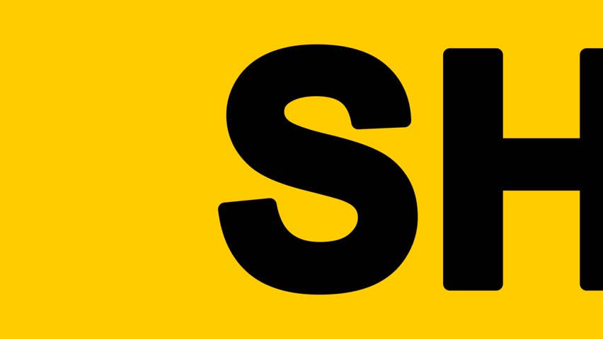 An aggressive motivational banner animation. Bold, strong, and well-known typography on a striking yellow background.