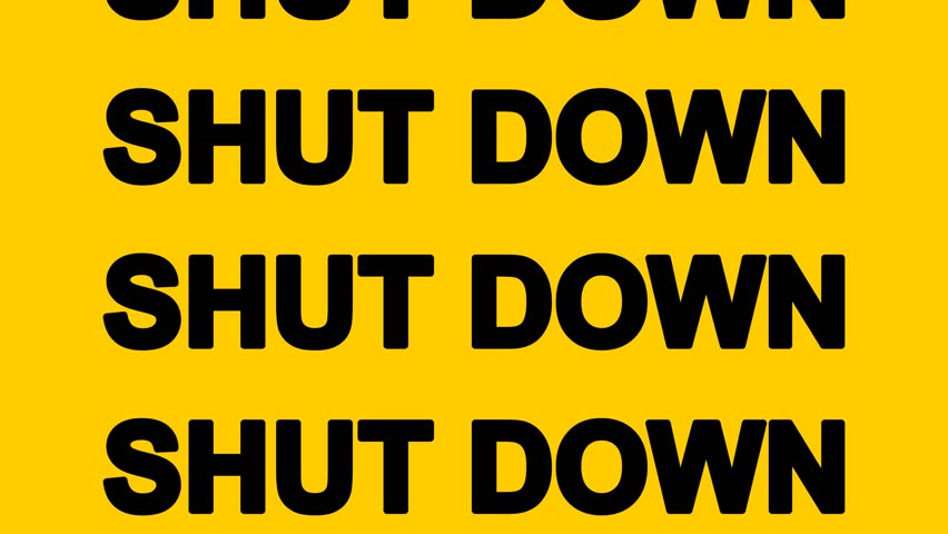 An aggressive motivational banner animation. Bold, strong, and well-known typography on a striking yellow background.