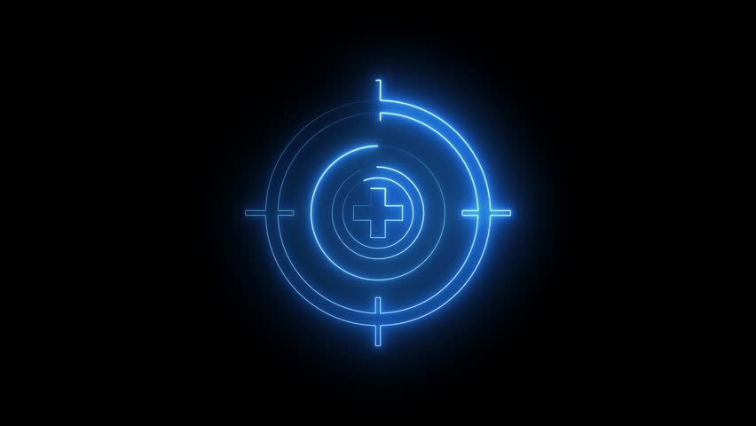 neon radar animation. technology radar scanning Hud animation ,interface sonar radar screen 3d video circle template. HUD elements. - Powered by Shutterstock - Get 15% off with code: PIKWIZARD15