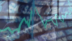 Teenage musician inhaling flute in music practice and driving graph echoing breath and key presses. Musician, performance, minimalism, precision, concentration, harmony, education - Powered by Shutterstock - Get 15% off with code: PIKWIZARD15