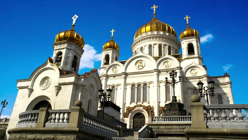 The Cathedral of Christ the Savior was built by the architect Konstantin Ton in 1883. The building of the temple was destroyed in 1931. It was restored in 1997. Moscow, Russia,Cathedral of Christ the 