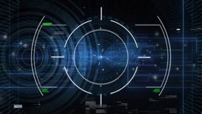 Small glowing dot appearing initiating HUD reticle forming pulsing green indicator visualizing scan. Futuristic, immersive, digital, interface, technology, dynamic, abstract - Powered by Shutterstock - Get 15% off with code: PIKWIZARD15