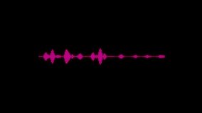 Pink music equalizer, audio waves or sound frequency digital animation.Audio sound wave on black background - Powered by Shutterstock - Get 15% off with code: PIKWIZARD15