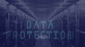 DATA PROTECTION fading map overlaying HUD pulsing and fingerprint scanning securing data. Cybersecurity, digital, futuristic, technology, innovation, secure, network - Powered by Shutterstock - Get 15% off with code: PIKWIZARD15